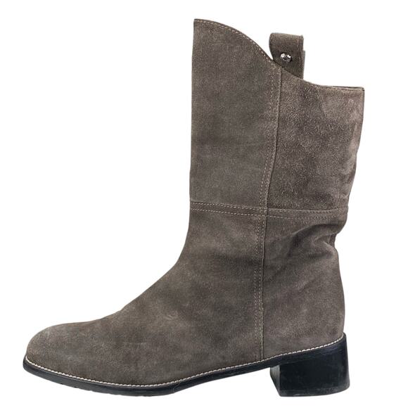Stuart Weitzman Women’s Actnatural Gray Suede Pull On Ankle Boot Size US 9 - Picture 3 of 13
